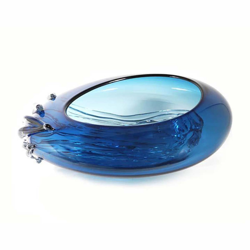 Cresting Wave Bowl - Glass Art - Kingston Glass Studio - Blown Glass - Glass Blowing