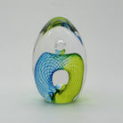 Egg Shaped Paperweight - Glass Art - Kingston Glass Studio - Blown Glass - Glass Blowing