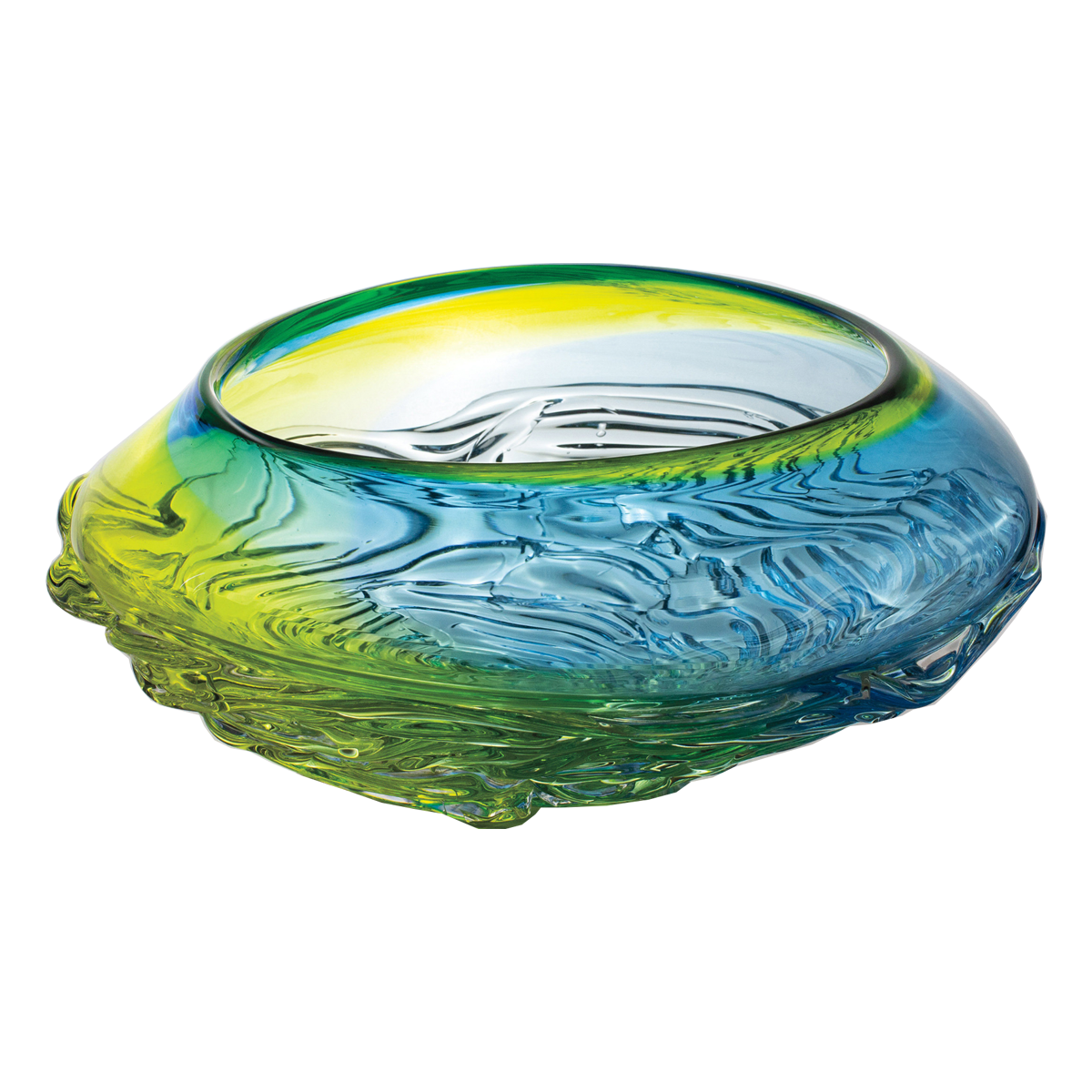 Ripple Wave Bowls - Glass Art - Kingston Glass Studio - Blown Glass - Glass Blowing