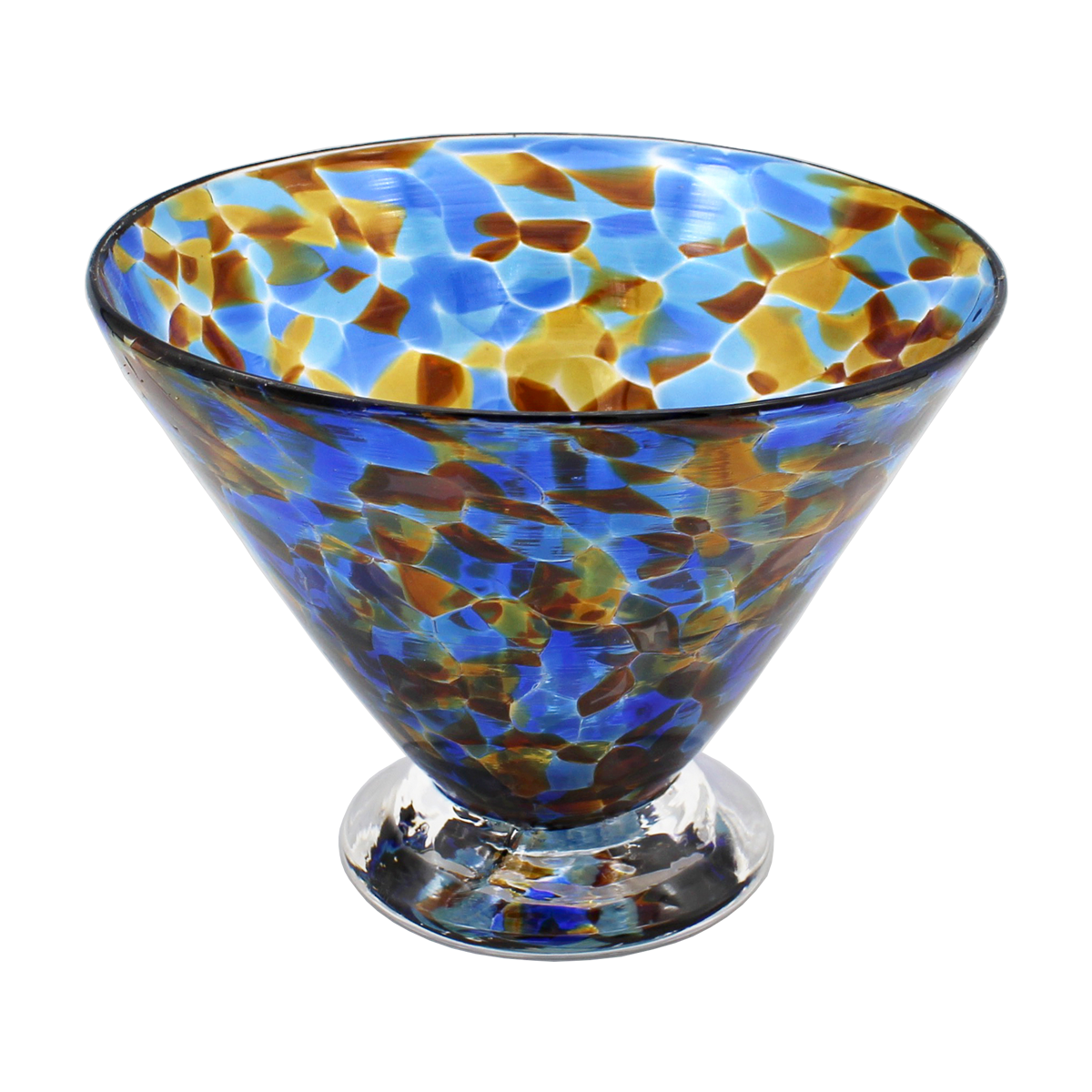 Neutral Speckle Dessert Cups - Glass Art - Kingston Glass Studio - Blown Glass - Glass Blowing