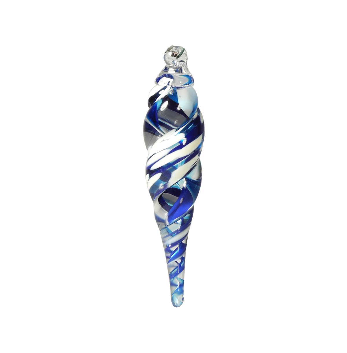 Icicle Ornament - Glass Art - Kingston Glass Studio - Blown Glass - Glass Blowing