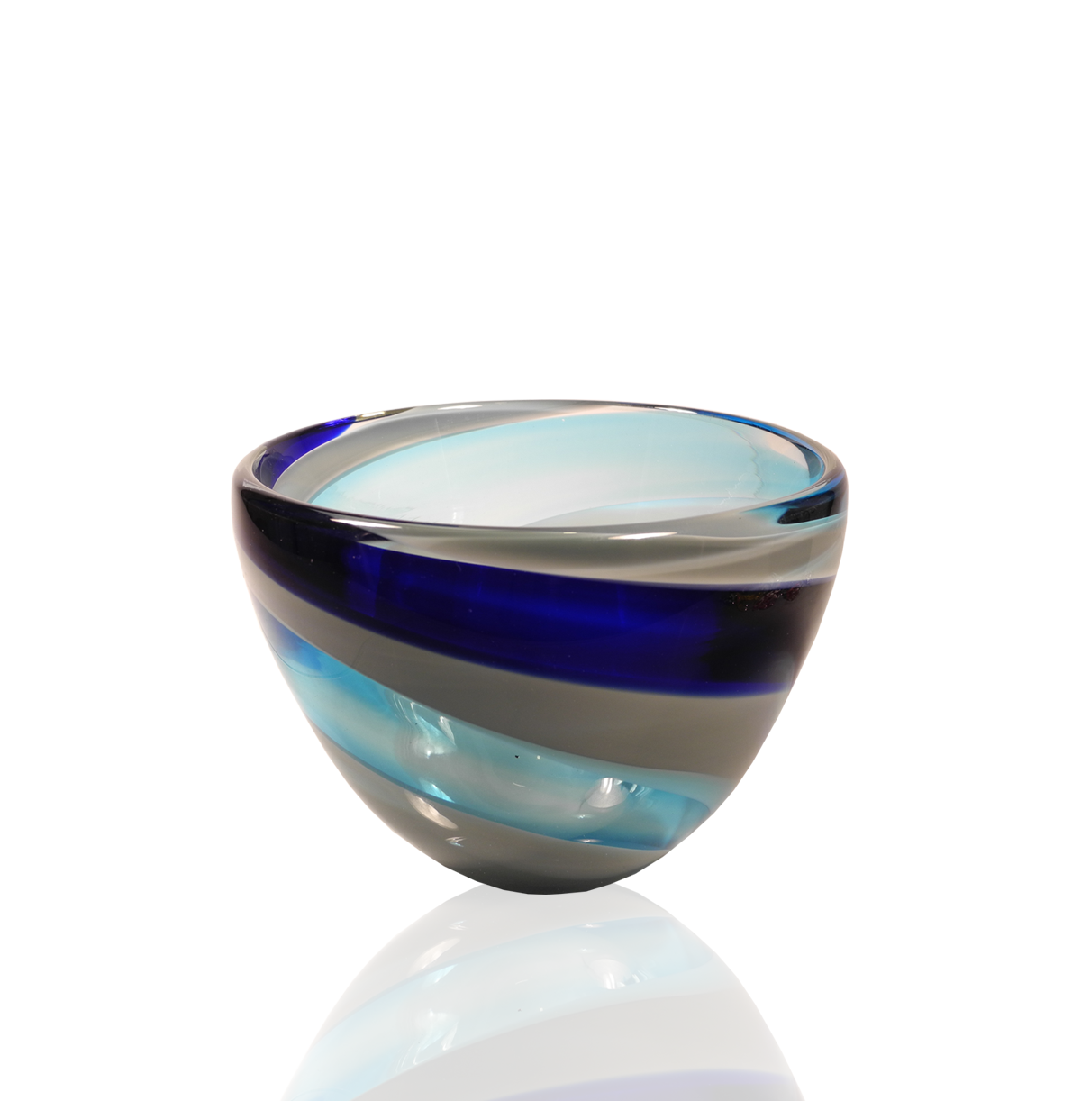 Swirl Bowls - Glass Art - Kingston Glass Studio - Blown Glass - Glass Blowing