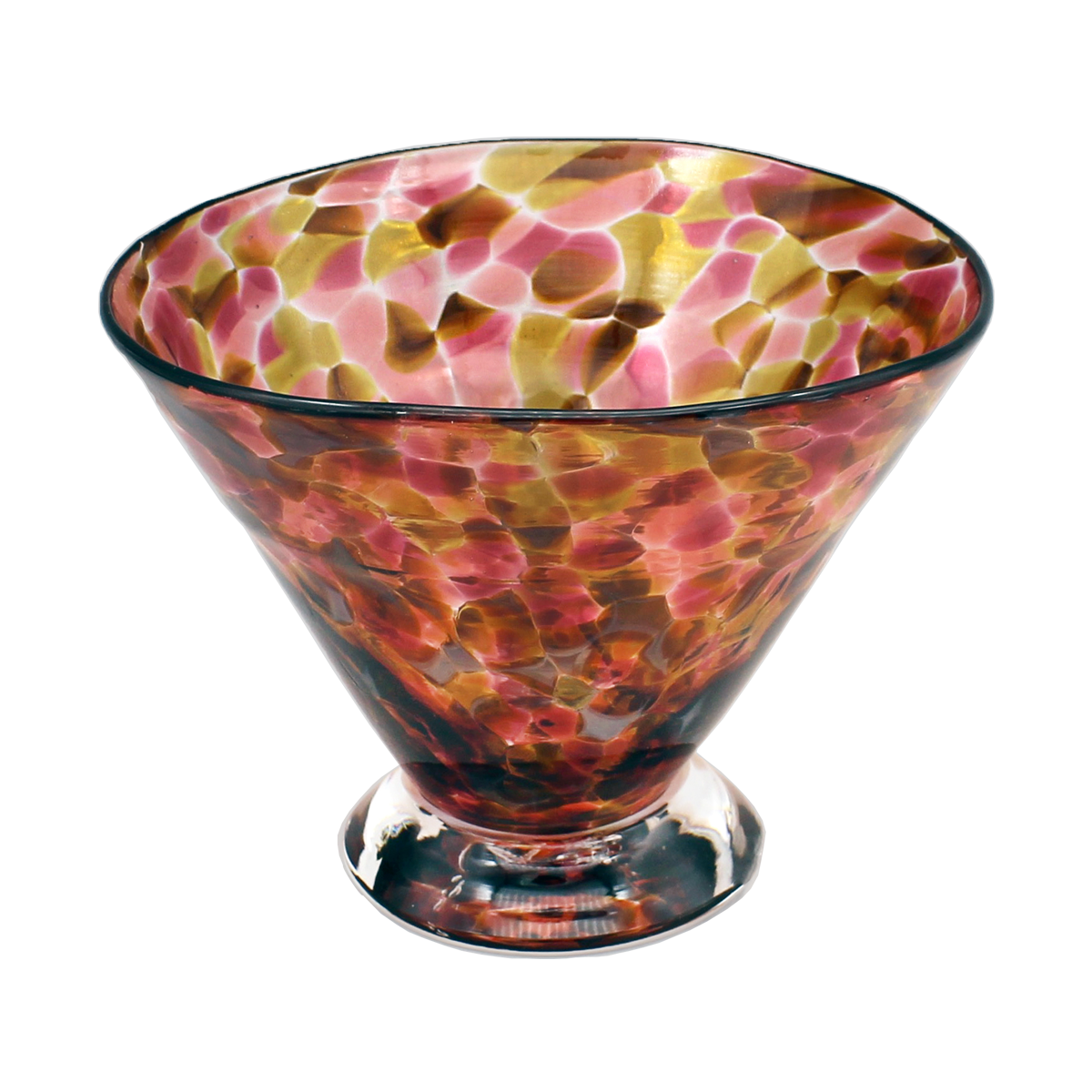 Neutral Speckle Dessert Cups - Glass Art - Kingston Glass Studio - Blown Glass - Glass Blowing