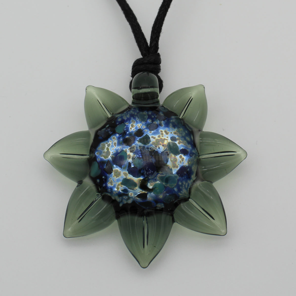 Glass sunflower pendant hotsell