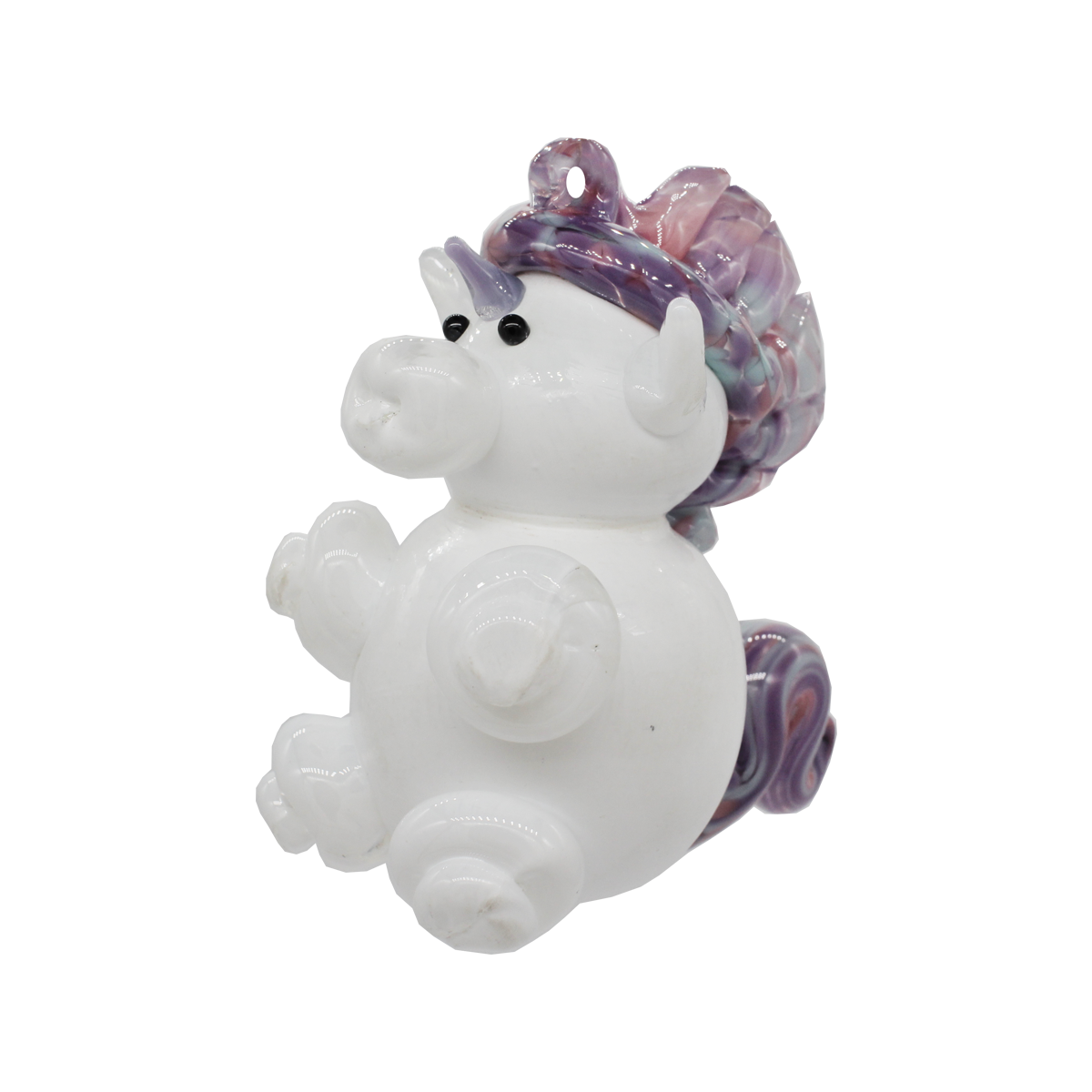 Unicorn Ornament - Glass Art - Kingston Glass Studio - Blown Glass - Glass Blowing
