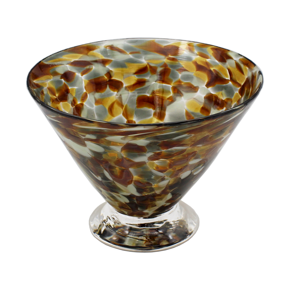 Neutral Speckle Dessert Cups - Glass Art - Kingston Glass Studio - Blown Glass - Glass Blowing