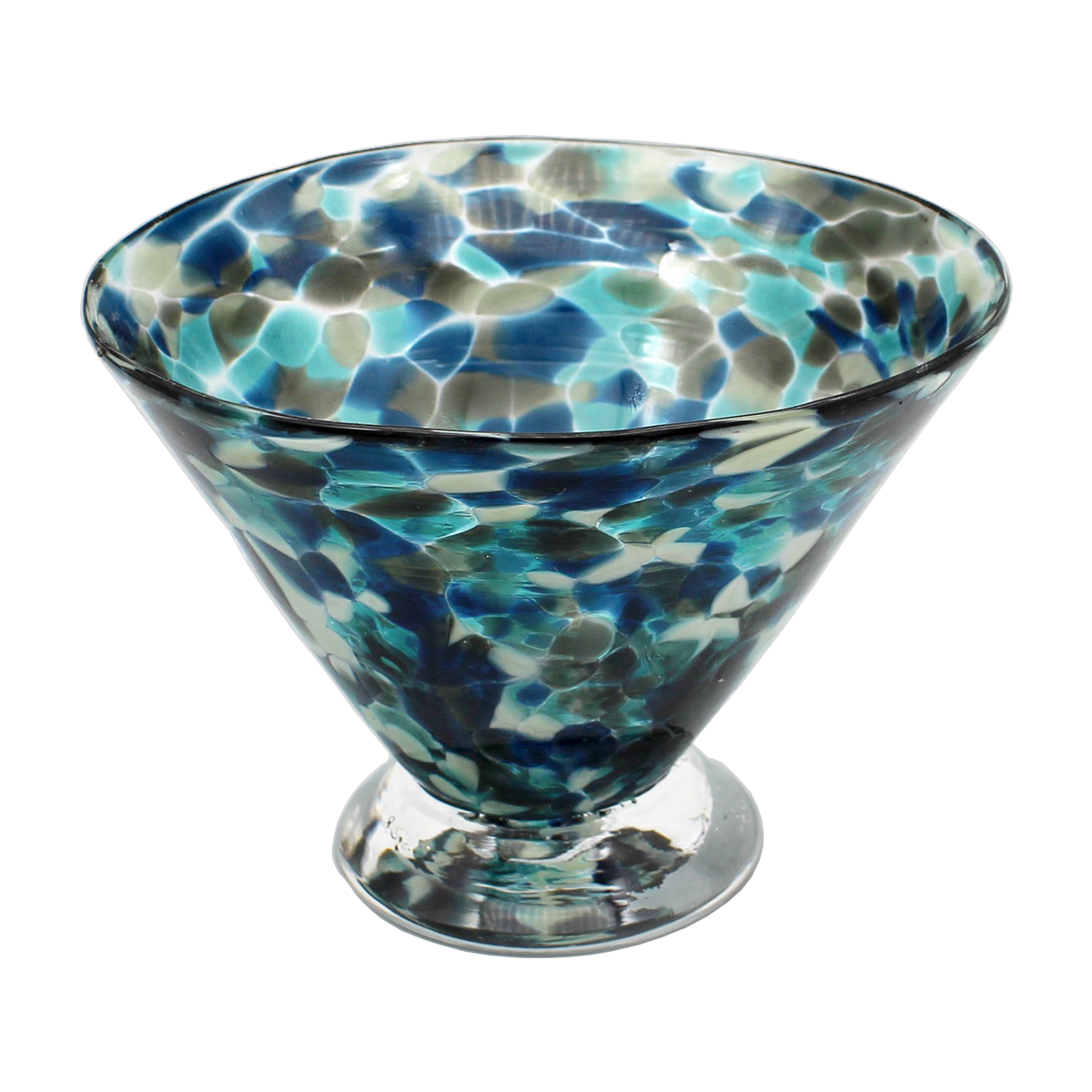Neutral Speckle Dessert Cups - Glass Art - Kingston Glass Studio - Blown Glass - Glass Blowing