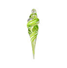 Icicle Ornament - Glass Art - Kingston Glass Studio - Blown Glass - Glass Blowing