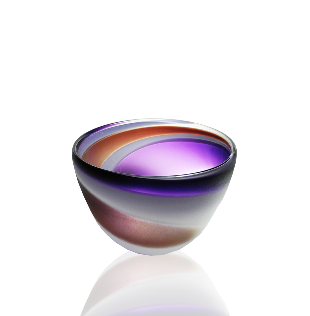 Swirl Bowls - Glass Art - Kingston Glass Studio - Blown Glass - Glass Blowing