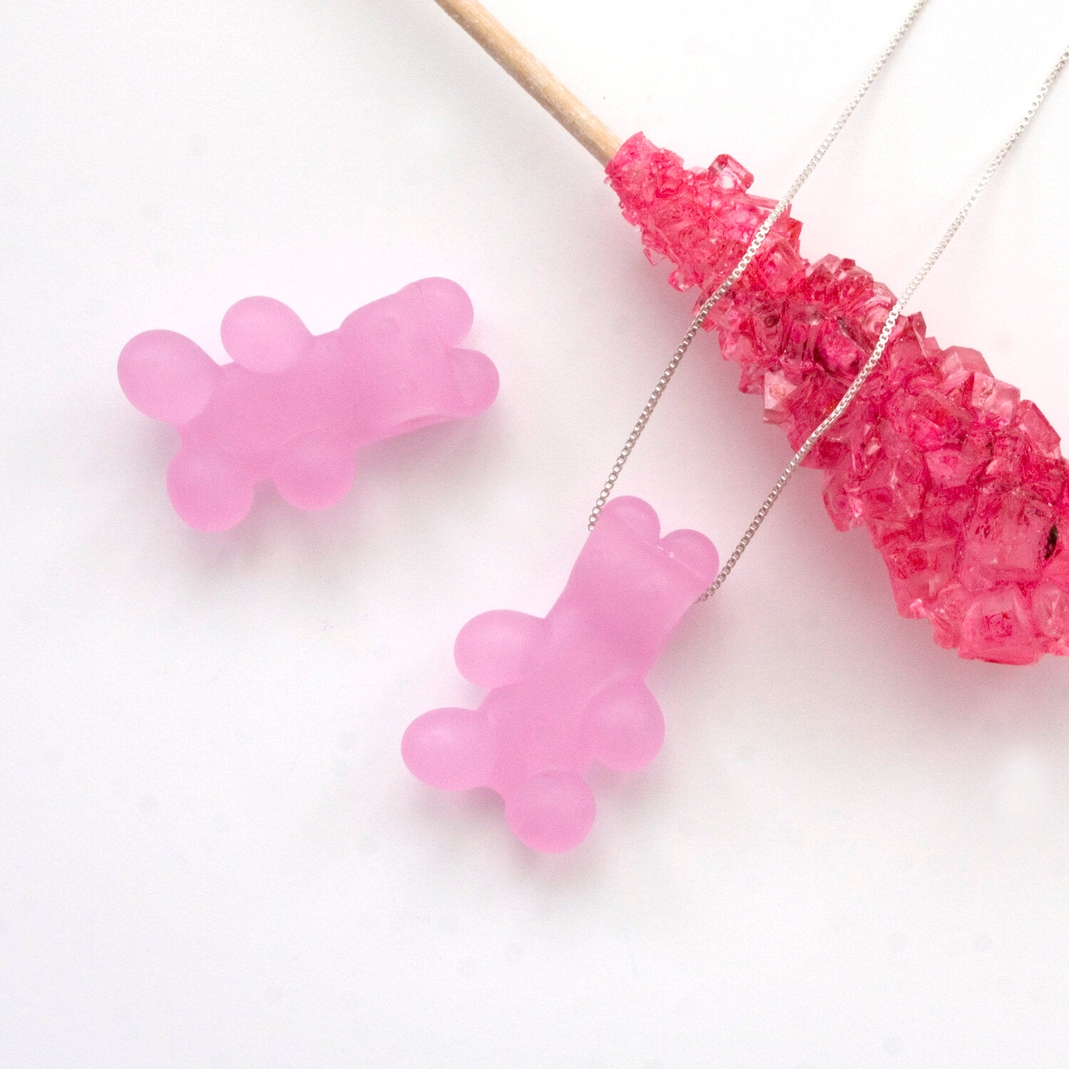 Gummy Bear Candy Necklace | Handmade Glass Jewelry | Gifts