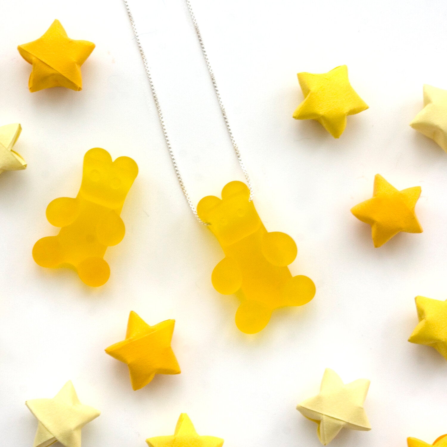 Gummy Bear Candy Necklace | Handmade Glass Jewelry | Gifts