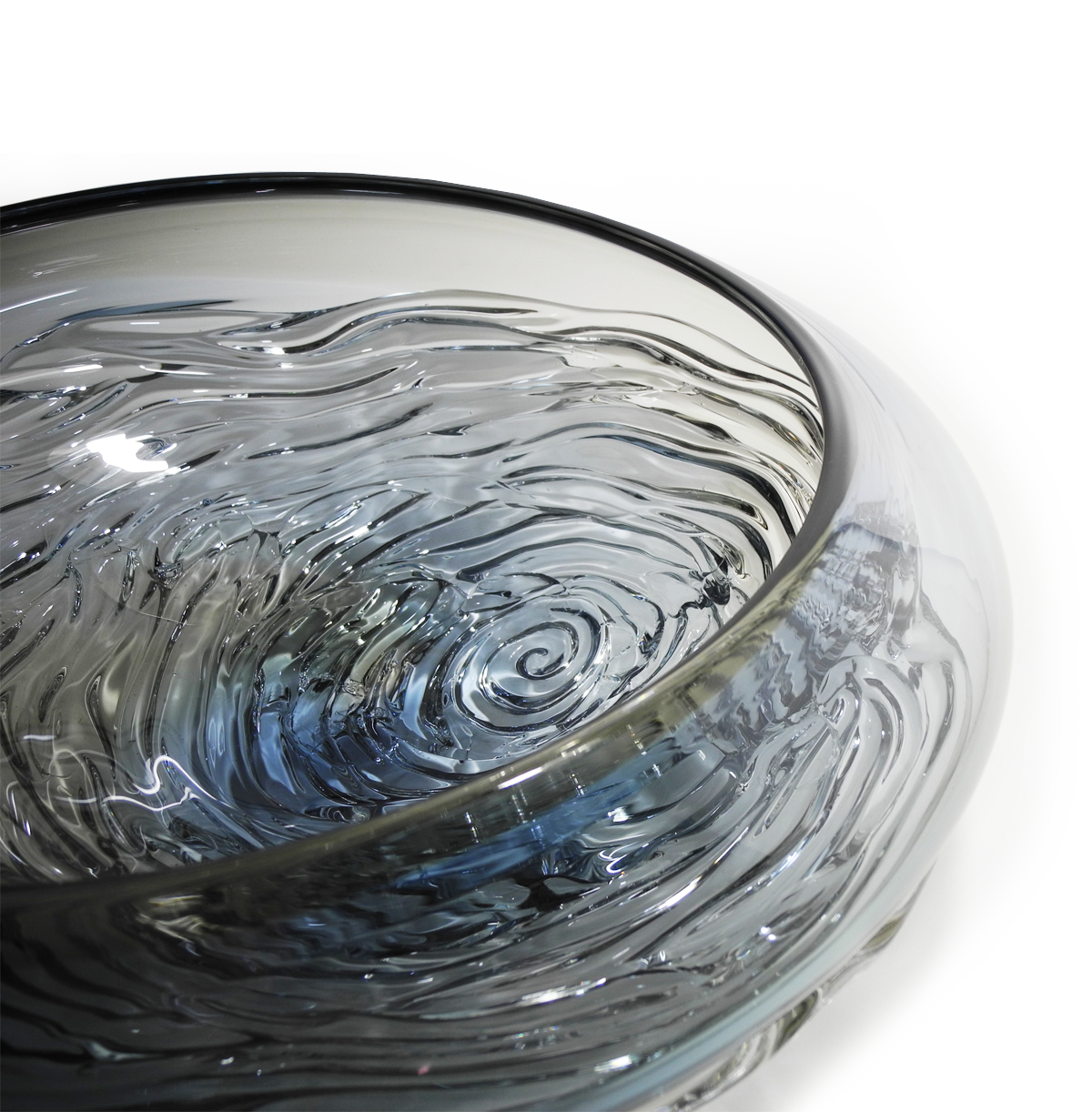 Ripple Wave Bowls - Glass Art - Kingston Glass Studio - Blown Glass - Glass Blowing
