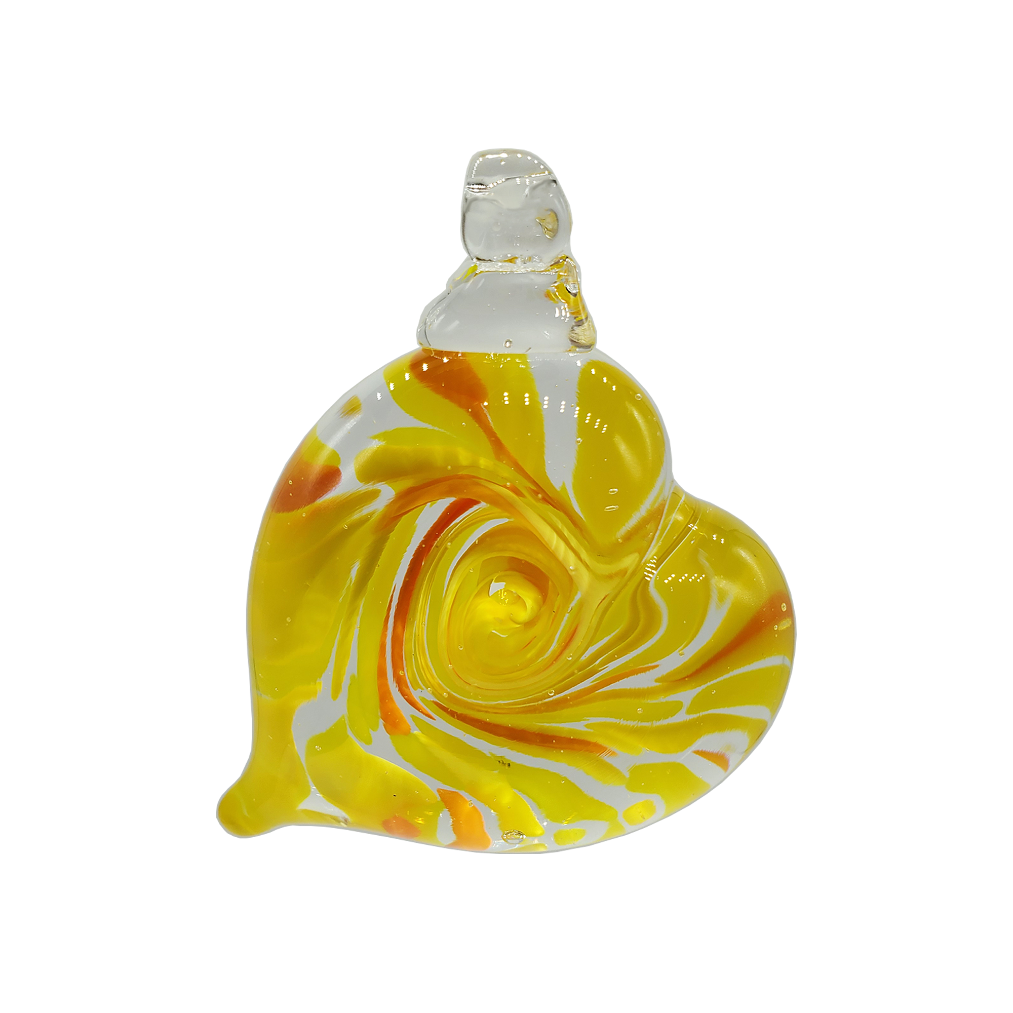 Heart Ornament - Glass Art - Kingston Glass Studio - Blown Glass - Glass Blowing