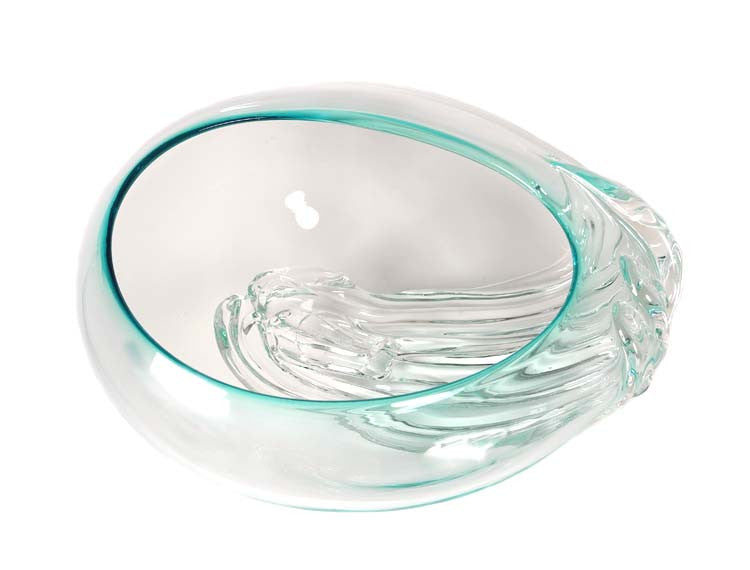 Cresting Wave Bowl - Glass Art - Kingston Glass Studio - Blown Glass - Glass Blowing
