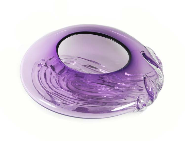 Cresting Wave Bowl - Glass Art - Kingston Glass Studio - Blown Glass - Glass Blowing