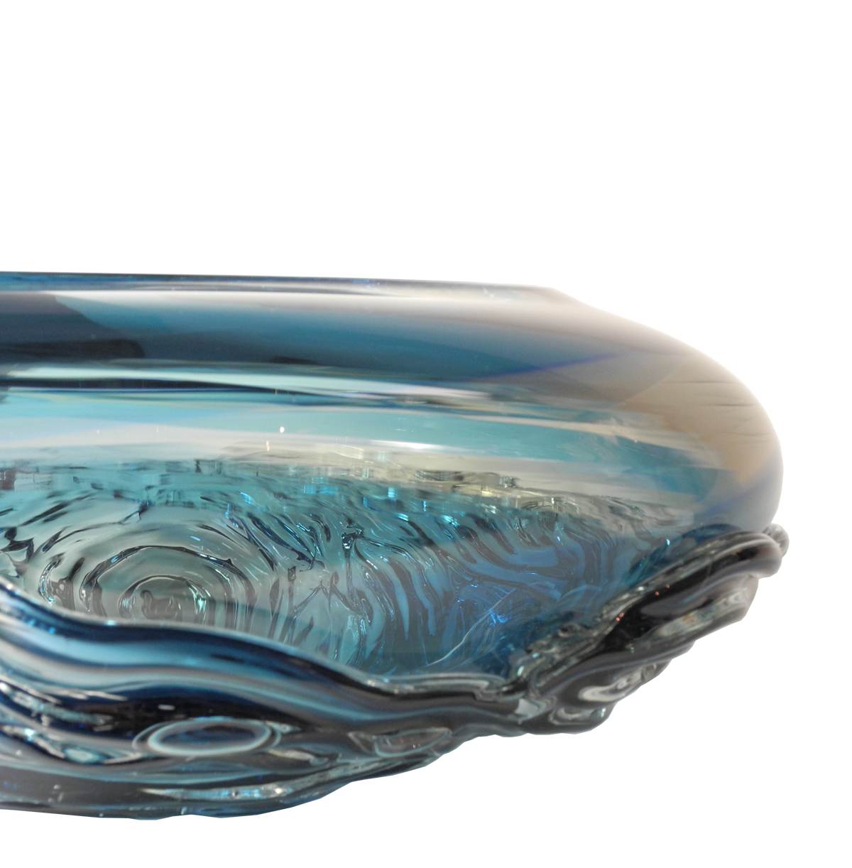 Ripple Wave Bowls - Glass Art - Kingston Glass Studio - Blown Glass - Glass Blowing