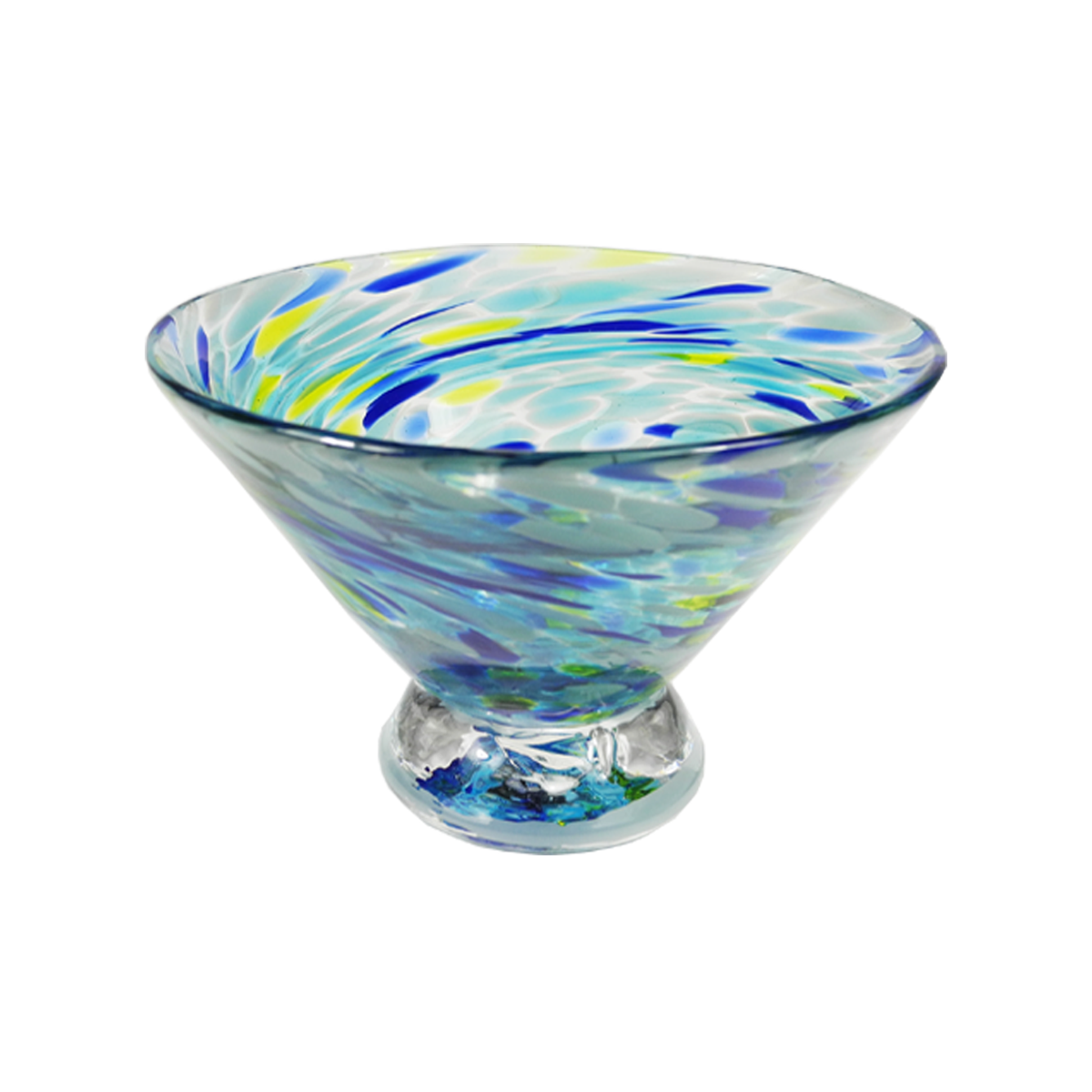 Speckle Dessert Cups - Glass Art - Kingston Glass Studio - Blown Glass - Glass Blowing