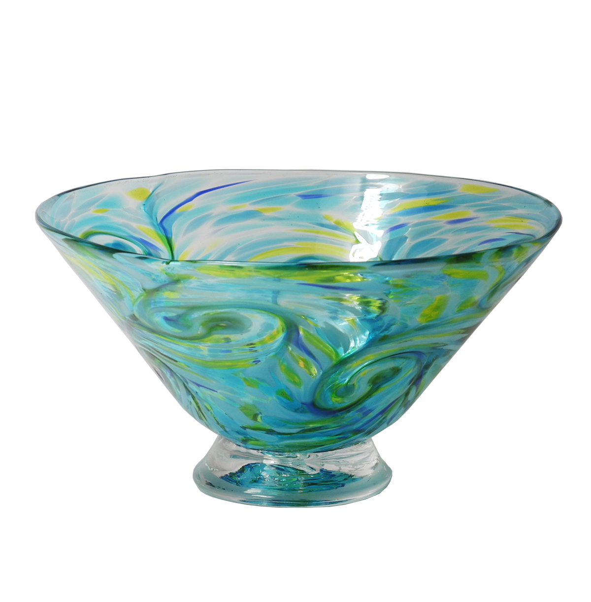 Bright Starry Bowls - Glass Art - Kingston Glass Studio - Blown Glass - Glass Blowing