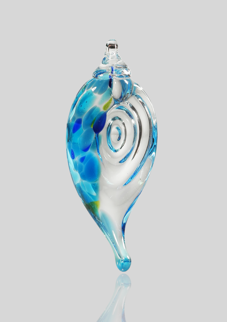 Shell Ornament - Glass Art - Kingston Glass Studio - Blown Glass - Glass Blowing