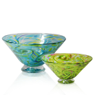 Bright Starry Bowls - Glass Art - Kingston Glass Studio - Blown Glass - Glass Blowing