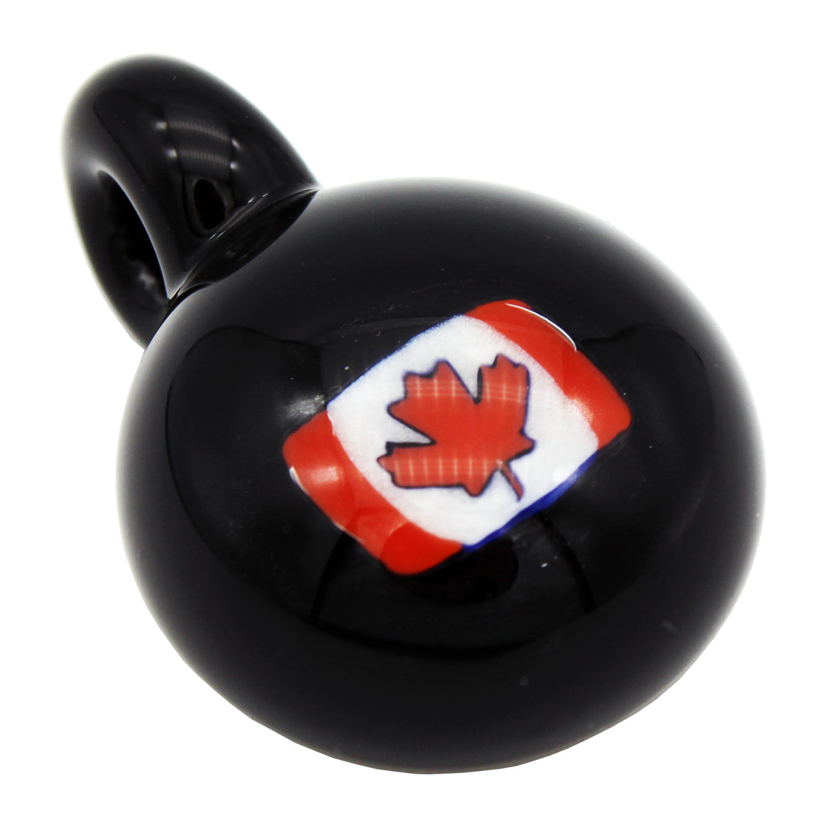 Canadian Pride Pendant - Glass Art - Kingston Glass Studio - Blown Glass - Glass Blowing