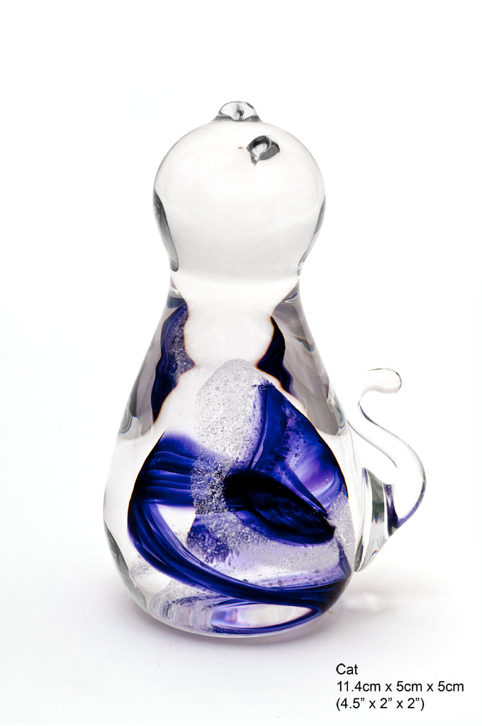 Cat Eternalglass - Glass Art - Kingston Glass Studio - Blown Glass - Glass Blowing