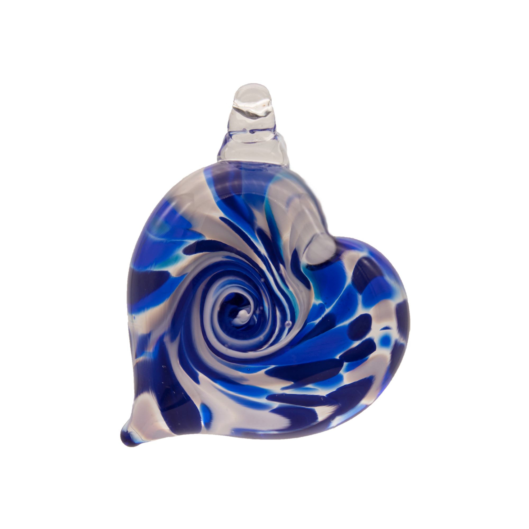 Heart Ornament - Glass Art - Kingston Glass Studio - Blown Glass - Glass Blowing