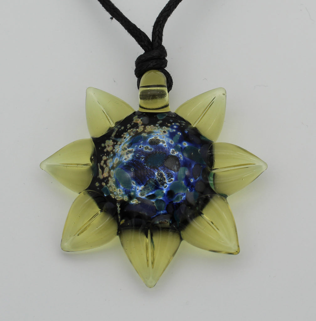 Sunflower Pendants - Glass Art - Kingston Glass Studio - Blown Glass - Glass Blowing