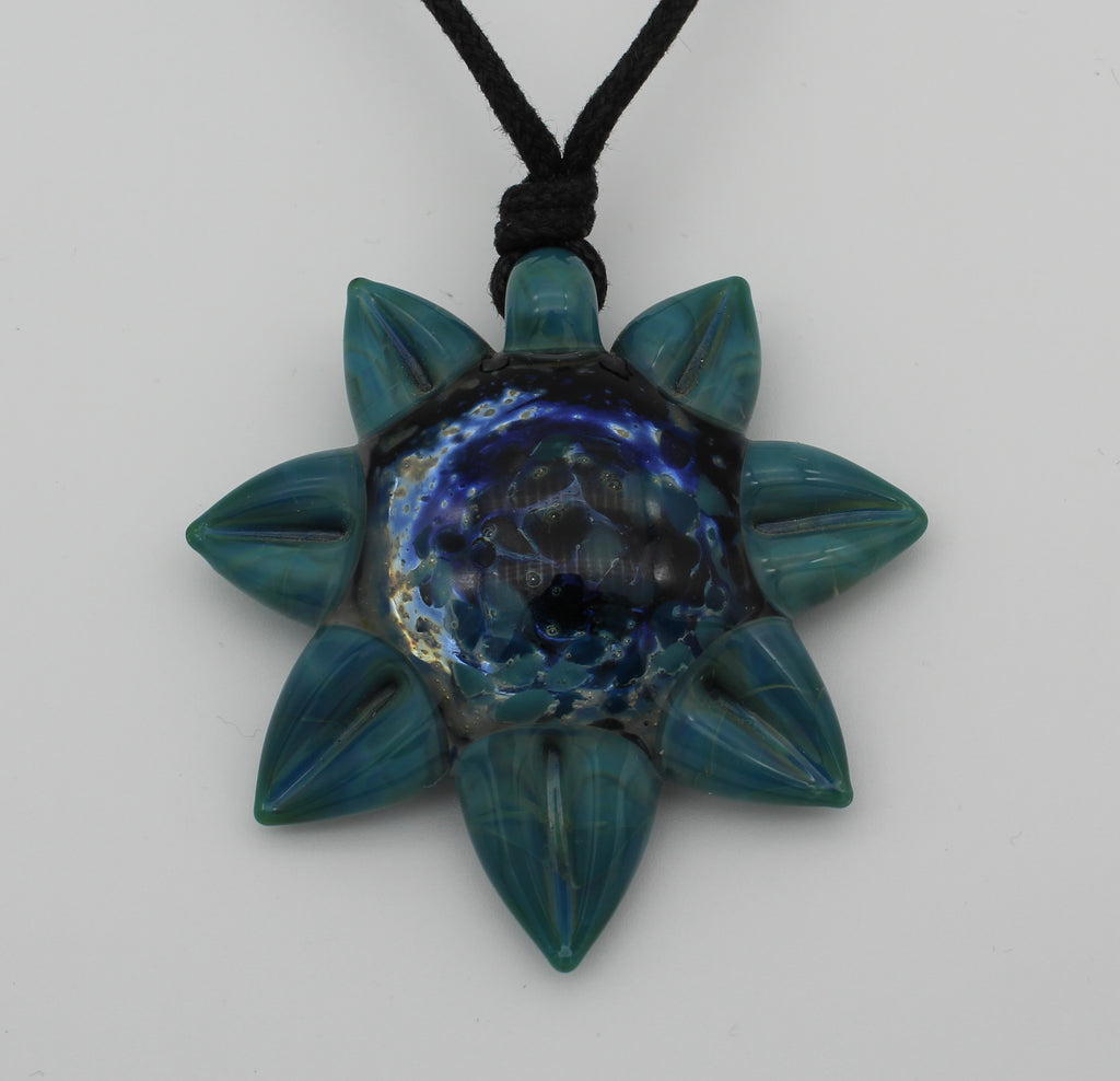 Sunflower Pendants - Glass Art - Kingston Glass Studio - Blown Glass - Glass Blowing