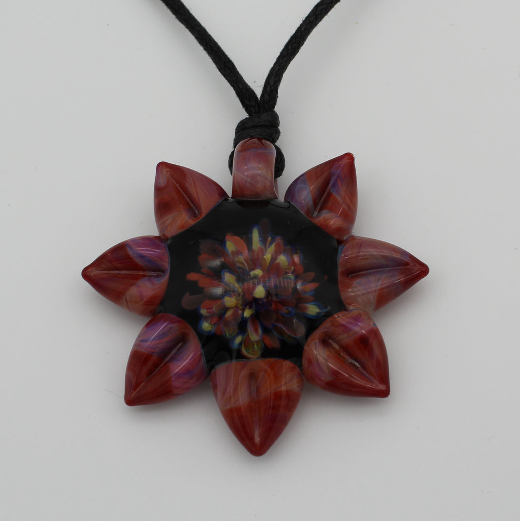 Sunflower Pendants - Glass Art - Kingston Glass Studio - Blown Glass - Glass Blowing