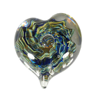 Bubble Heart - Glass Art - Kingston Glass Studio - Blown Glass - Glass Blowing