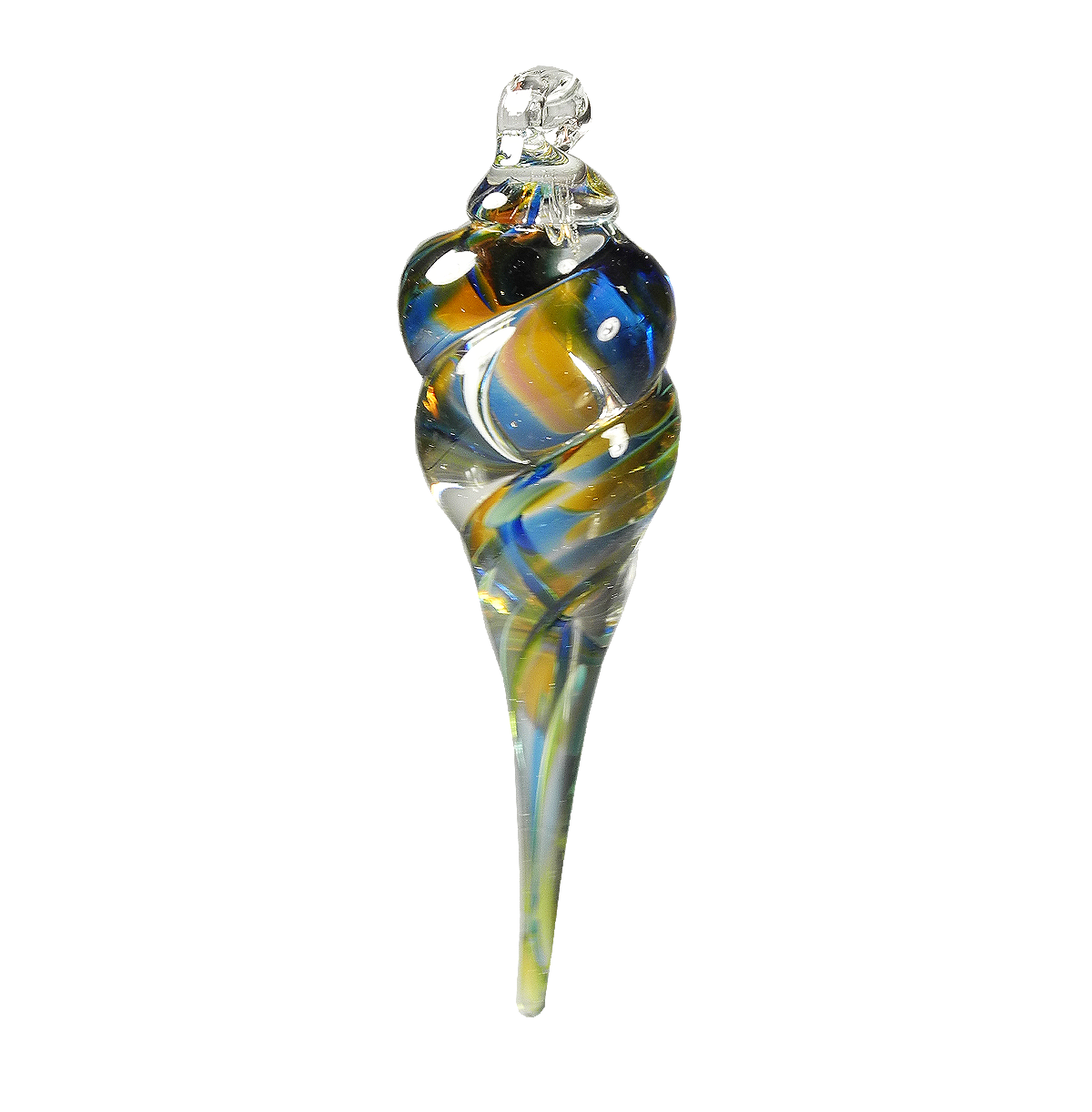 Icicle Ornament - Glass Art - Kingston Glass Studio - Blown Glass - Glass Blowing