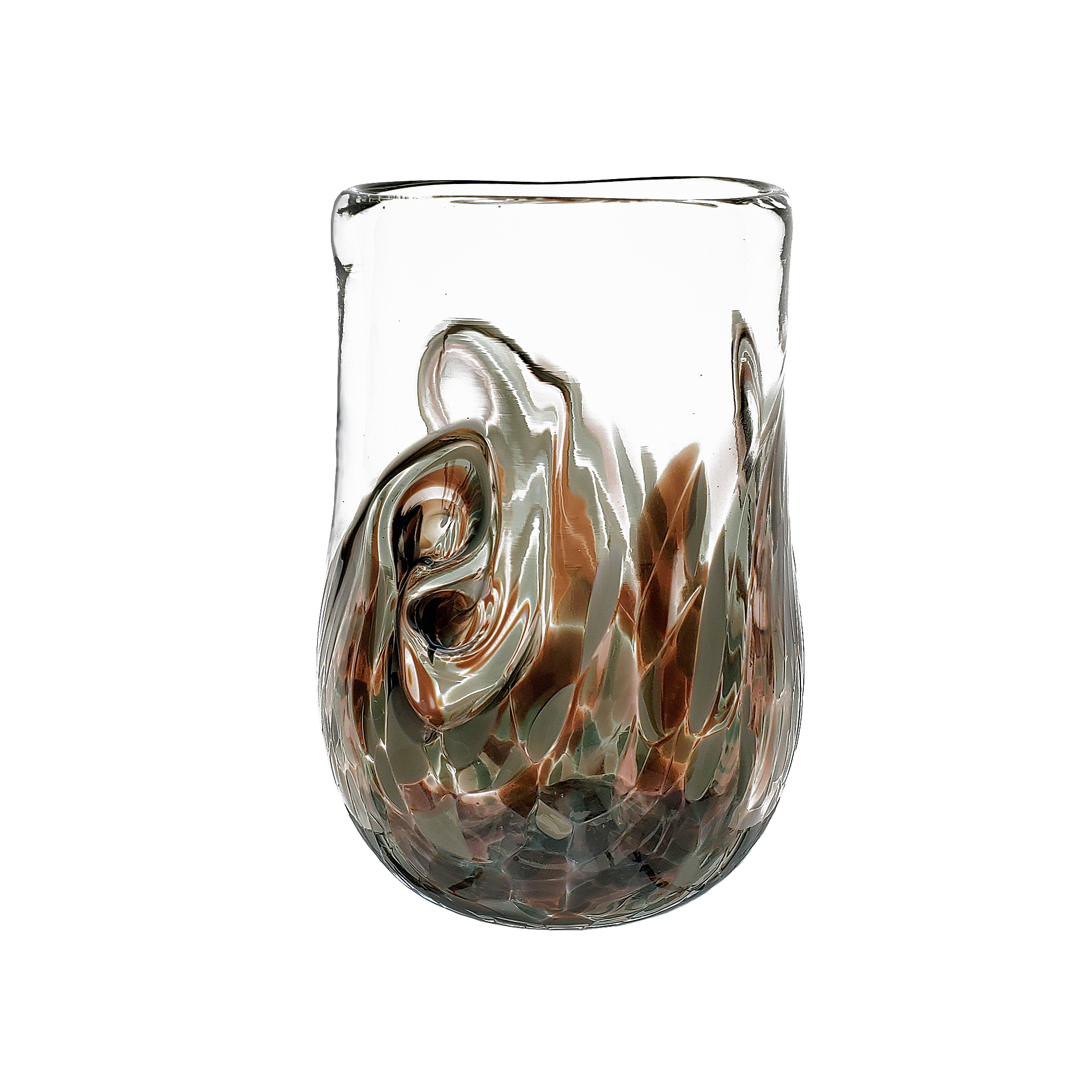 Modern Glass Twist Transparent Cup │ Aesthetic Decorative Kitchenware –  Besontique