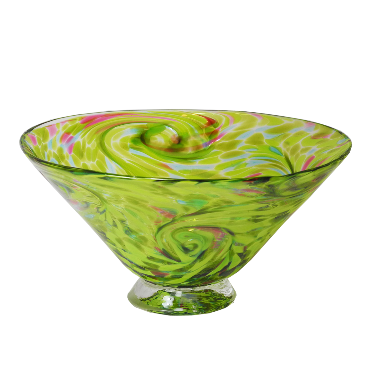 Bright Starry Bowls - Glass Art - Kingston Glass Studio - Blown Glass - Glass Blowing