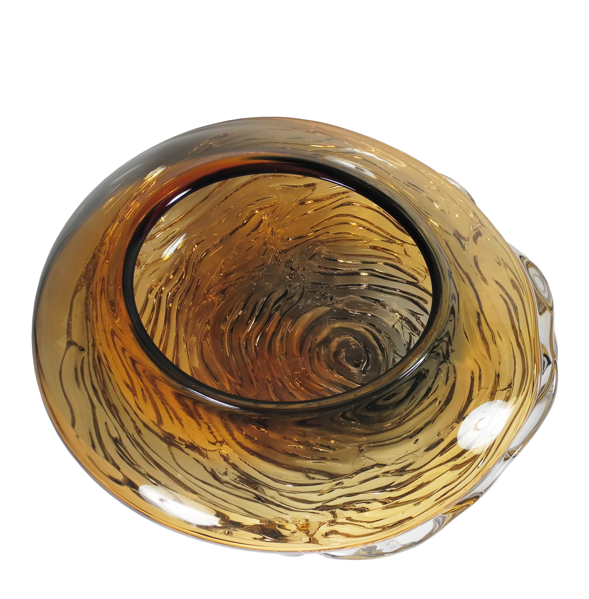 Ripple Wave Bowls - Glass Art - Kingston Glass Studio - Blown Glass - Glass Blowing