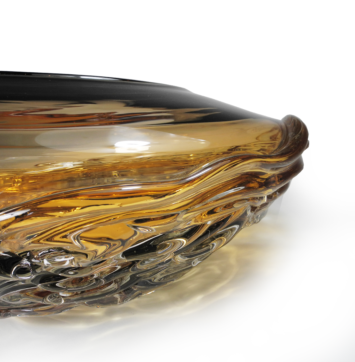 Ripple Wave Bowls - Glass Art - Kingston Glass Studio - Blown Glass - Glass Blowing
