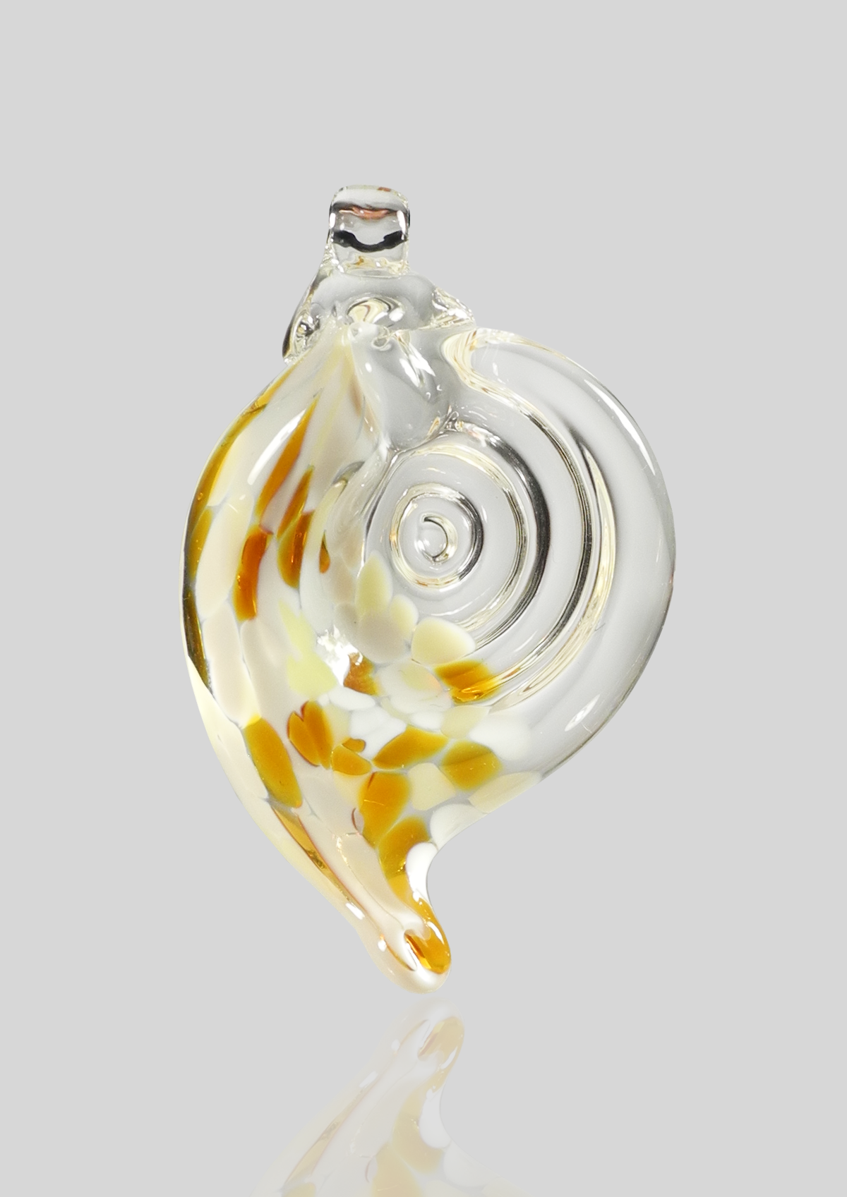 Shell Ornament - Glass Art - Kingston Glass Studio - Blown Glass - Glass Blowing