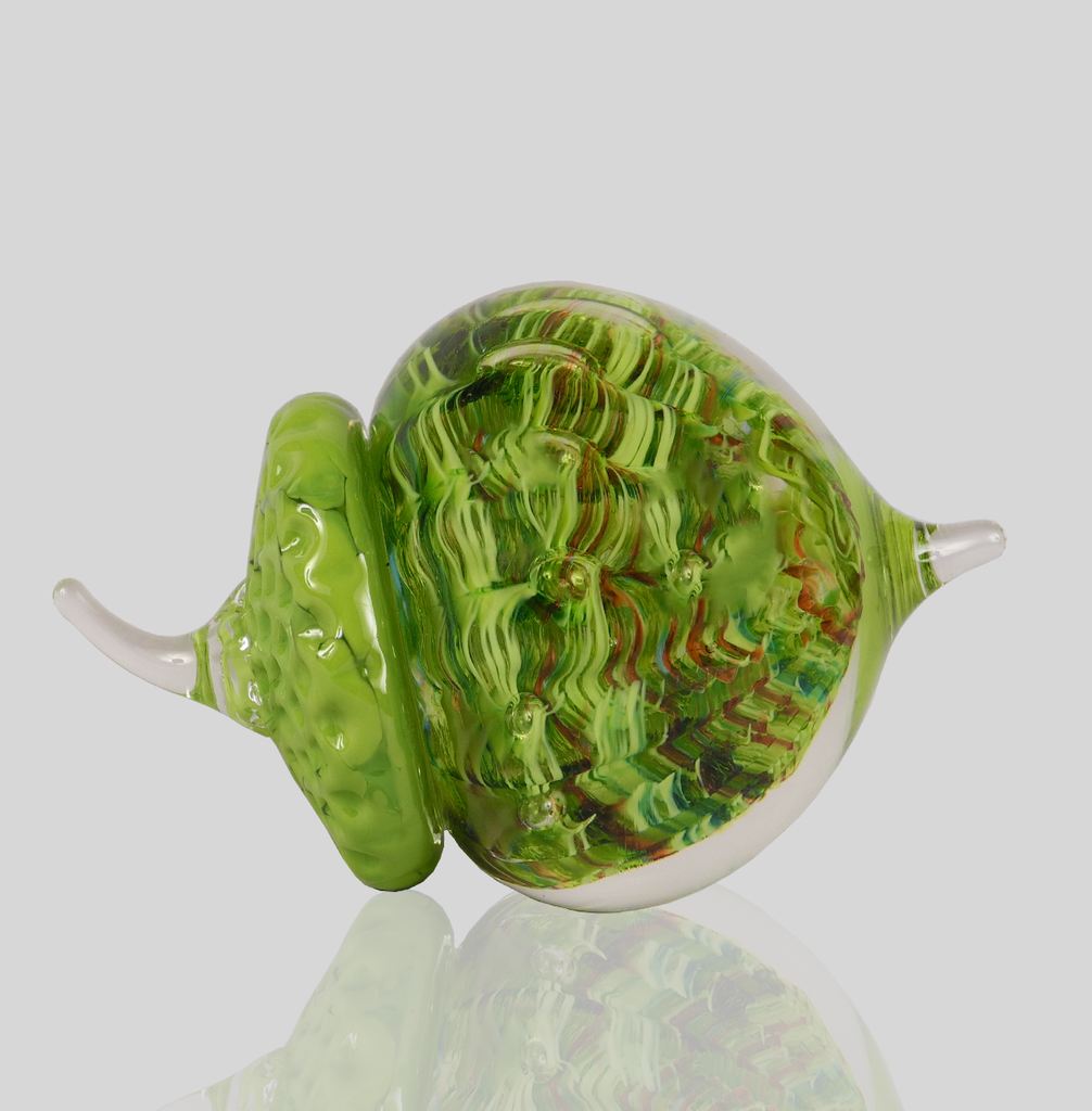 Bright Acorns with Green Tops - Glass Art - Kingston Glass Studio - Blown Glass - Glass Blowing