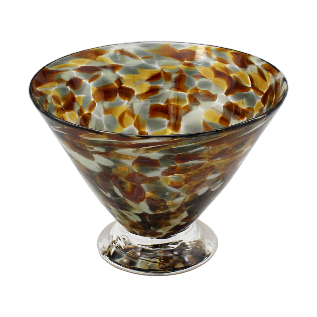Neutral Speckle Dessert Cups - Glass Art - Kingston Glass Studio - Blown Glass - Glass Blowing
