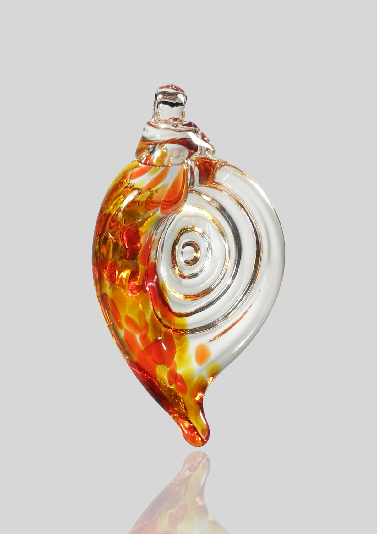 Shell Ornament - Glass Art - Kingston Glass Studio - Blown Glass - Glass Blowing