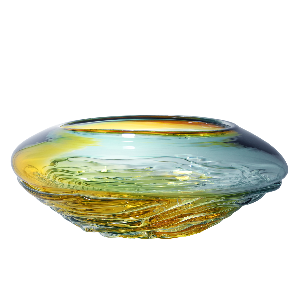 Ripple Wave Bowls - Glass Art - Kingston Glass Studio - Blown Glass - Glass Blowing