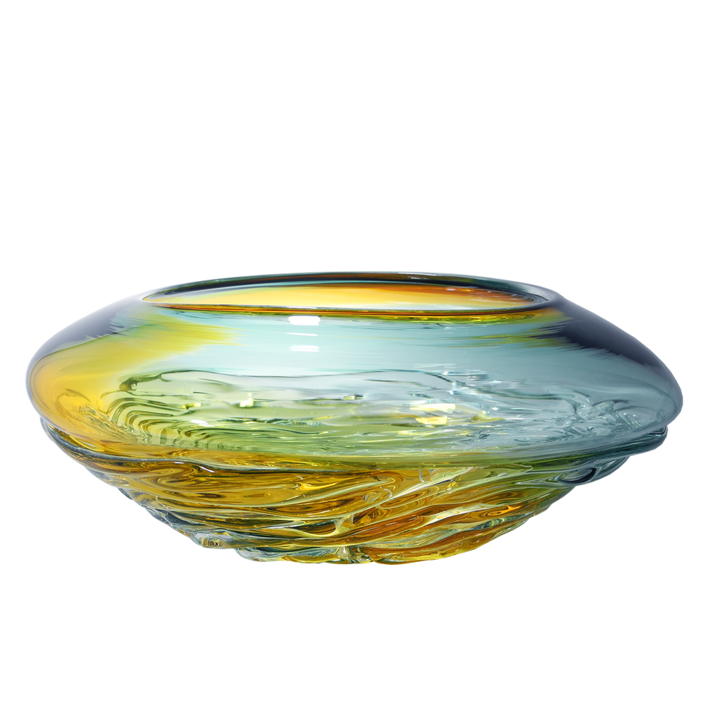 Ripple Wave Bowls - Glass Art - Kingston Glass Studio - Blown Glass - Glass Blowing