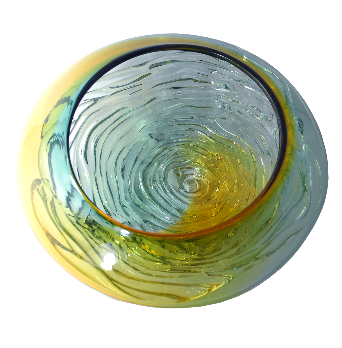 Ripple Wave Bowls - Glass Art - Kingston Glass Studio - Blown Glass - Glass Blowing