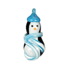 Snow Penguin Ornament - Glass Art - Kingston Glass Studio - Blown Glass - Glass Blowing