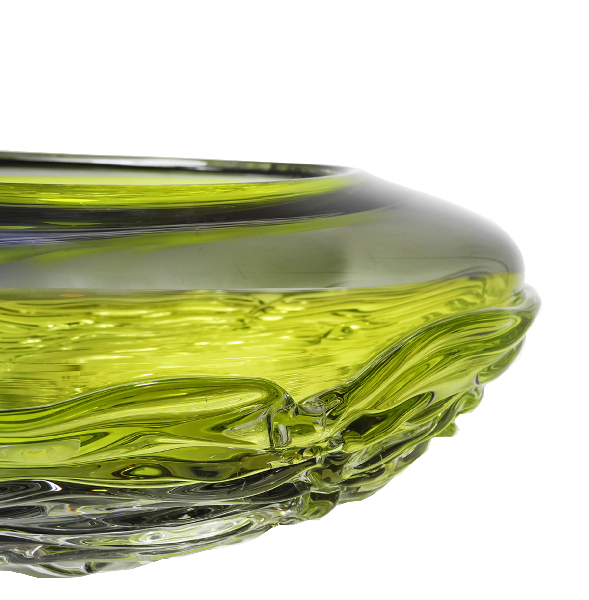 Ripple Wave Bowls - Glass Art - Kingston Glass Studio - Blown Glass - Glass Blowing