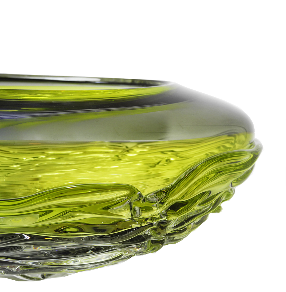 Ripple Wave Bowls - Glass Art - Kingston Glass Studio - Blown Glass - Glass Blowing