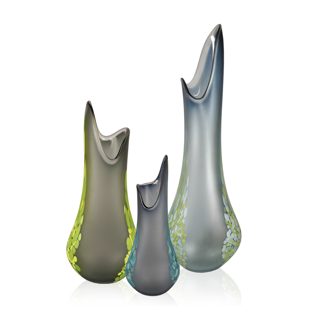 Neutral Flava Vases - Glass Art - Kingston Glass Studio - Blown Glass - Glass Blowing