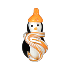 Snow Penguin Ornament - Glass Art - Kingston Glass Studio - Blown Glass - Glass Blowing