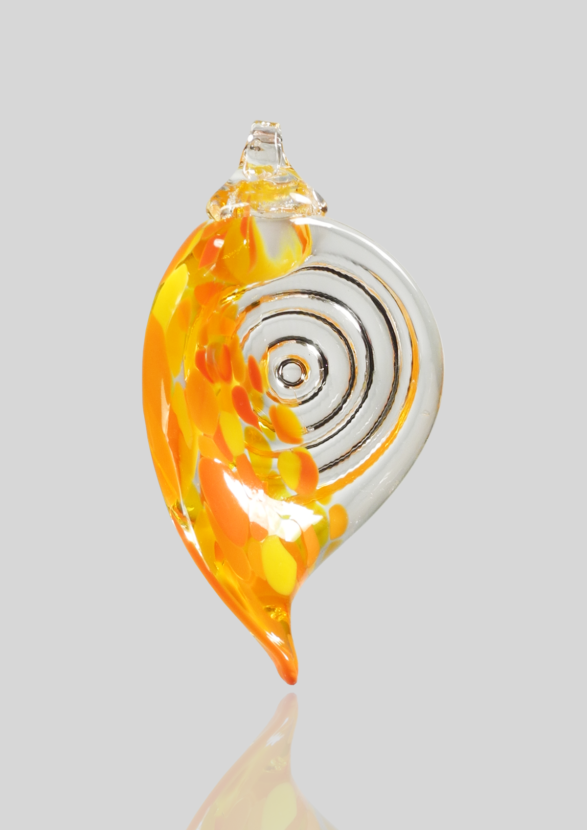 Shell Ornament - Glass Art - Kingston Glass Studio - Blown Glass - Glass Blowing