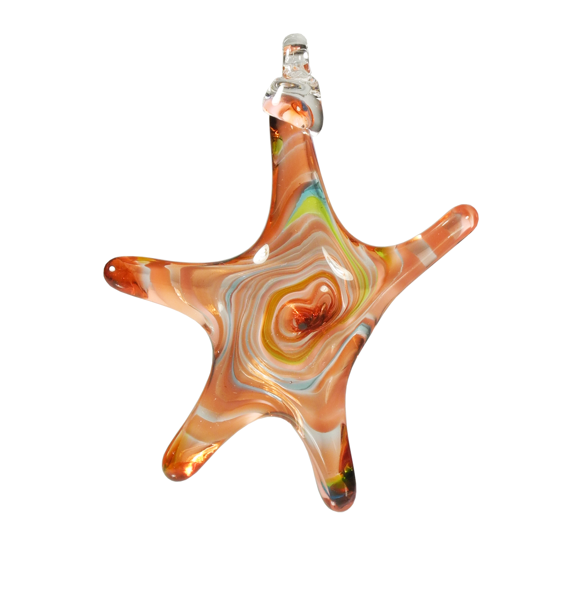 Star Ornament - Glass Art - Kingston Glass Studio - Blown Glass - Glass Blowing